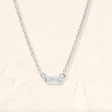 collier baguette diamant Shanti en or blanc