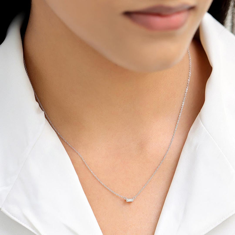 collier diamant or blanc Shanti