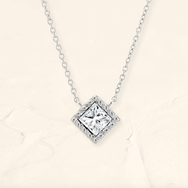 Indrani white gold diamond necklace