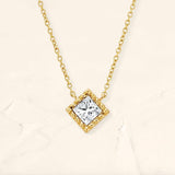 Collier Indrani Diamant taille princesse en or jaune