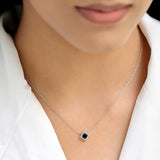 collier diamant noir or blanc