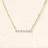 collier longue barre diamant Ujala