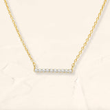 Ujala long diamond bar necklace