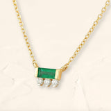 Prana emerald and diamond necklace