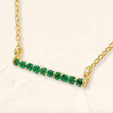 ujala emerald necklace in gilt