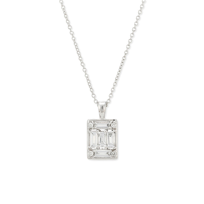 Atma geometrical diamond necklace