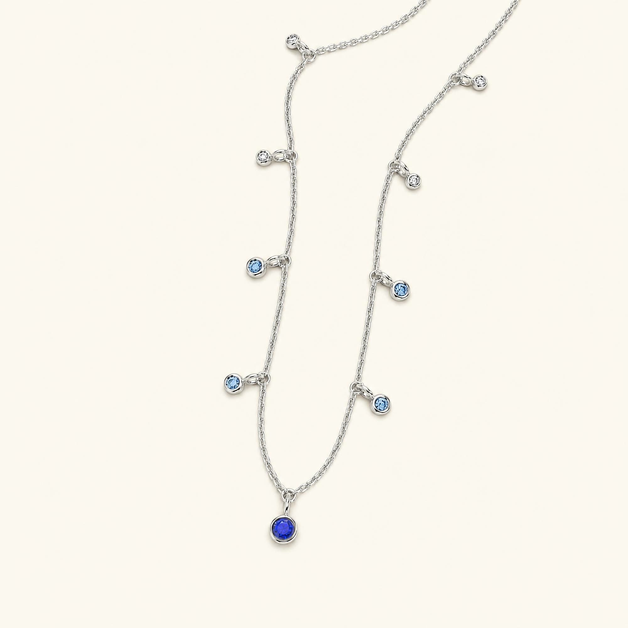 collier megha or blanc saphir
