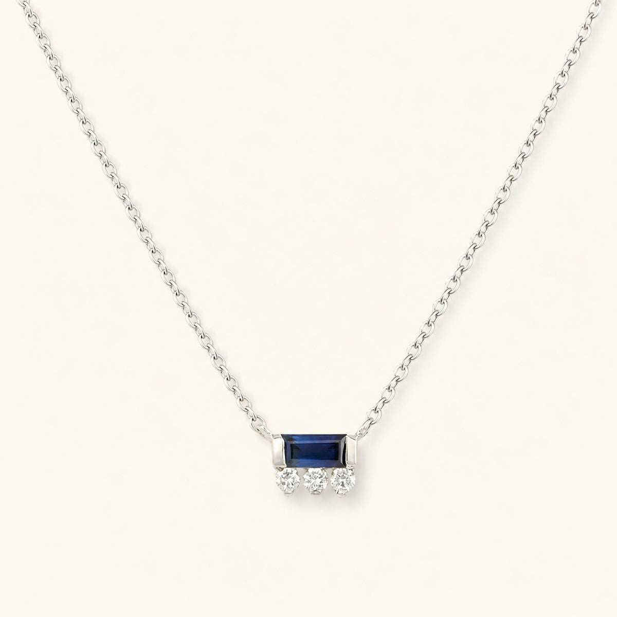 collier prana or blanc saphir femme