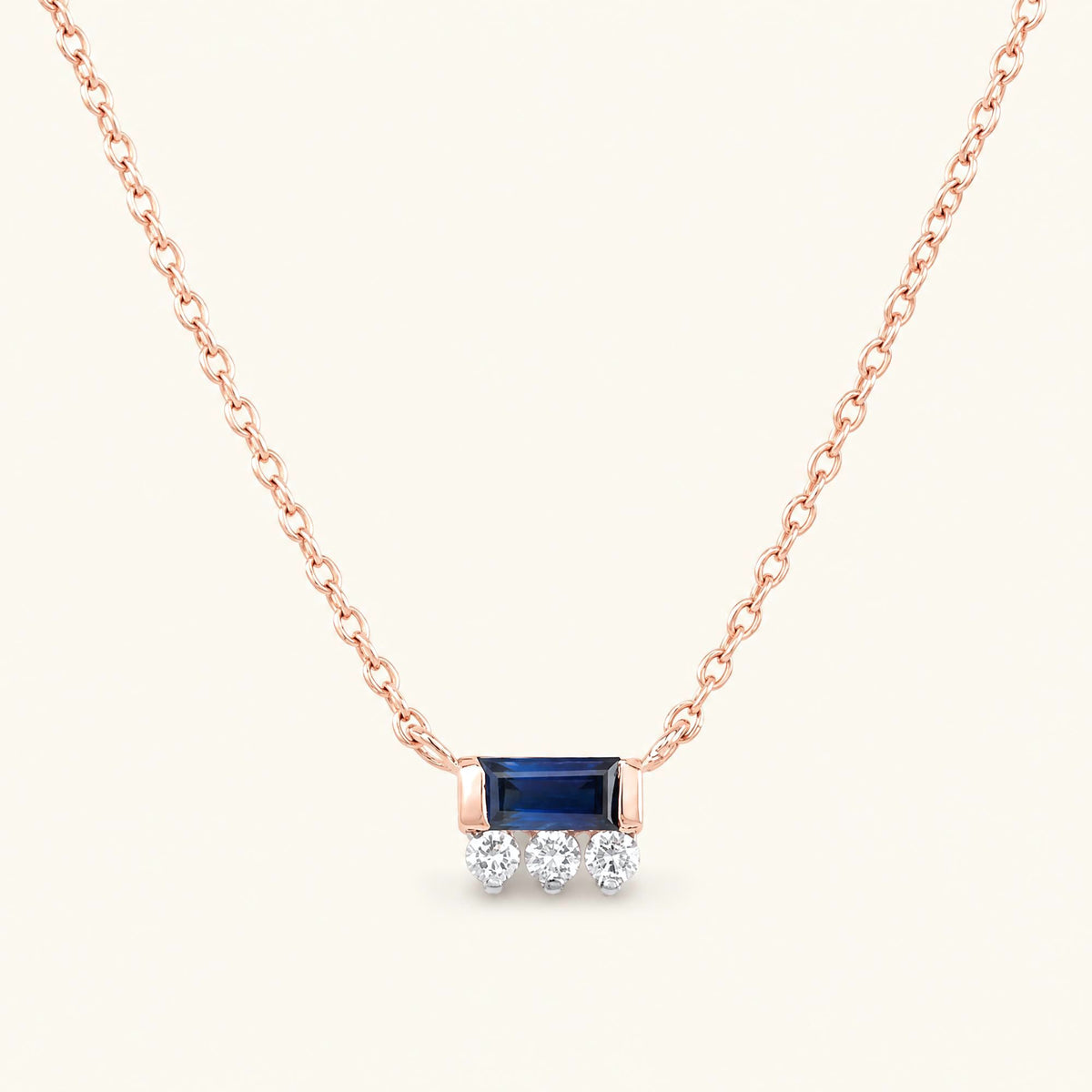 collier prana or rose saphir femme