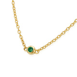 emerald necklace, closed setting, Asonya choker