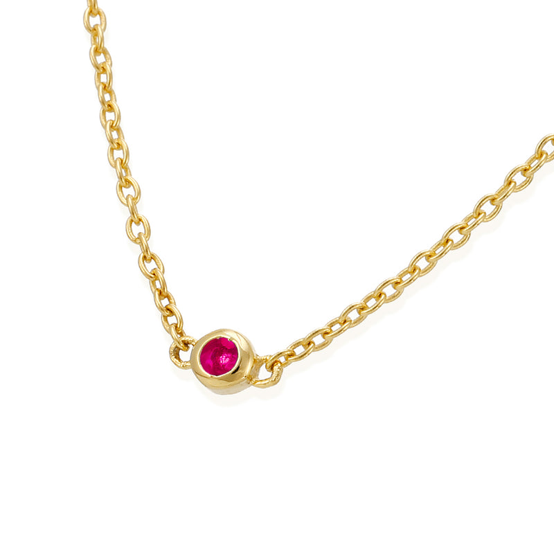 Asonya choker-set ruby necklace