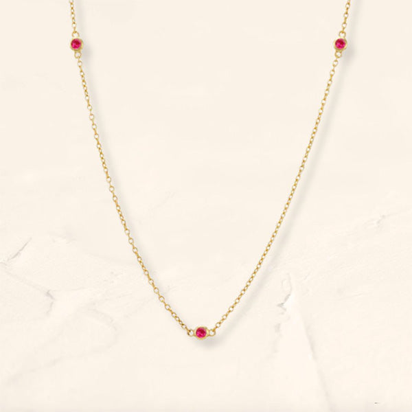 Asonya ruby choker necklace