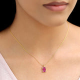 Atma geometrical ruby necklace