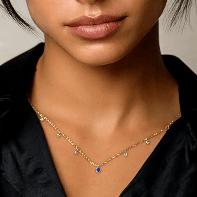 Collier saphir horizon megha