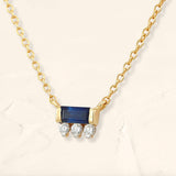 Sapphire and diamonds Prana necklace