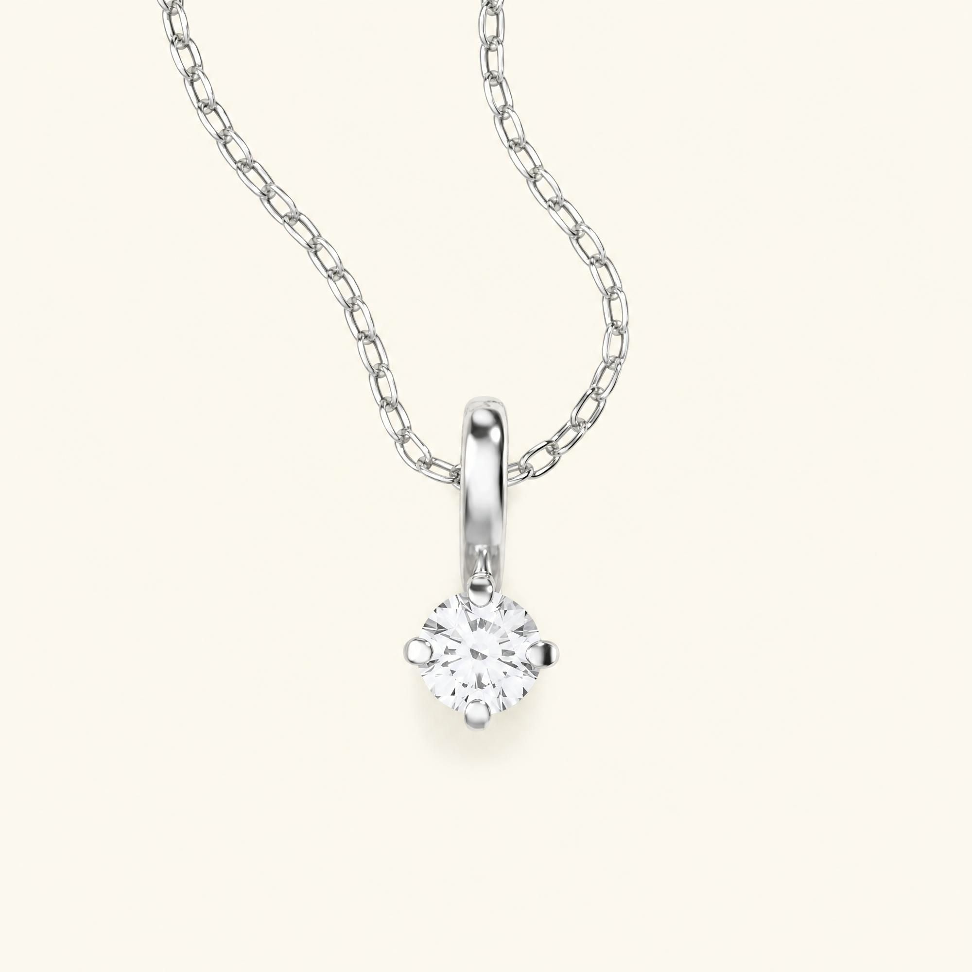 collier diamant en or blanc 18cts