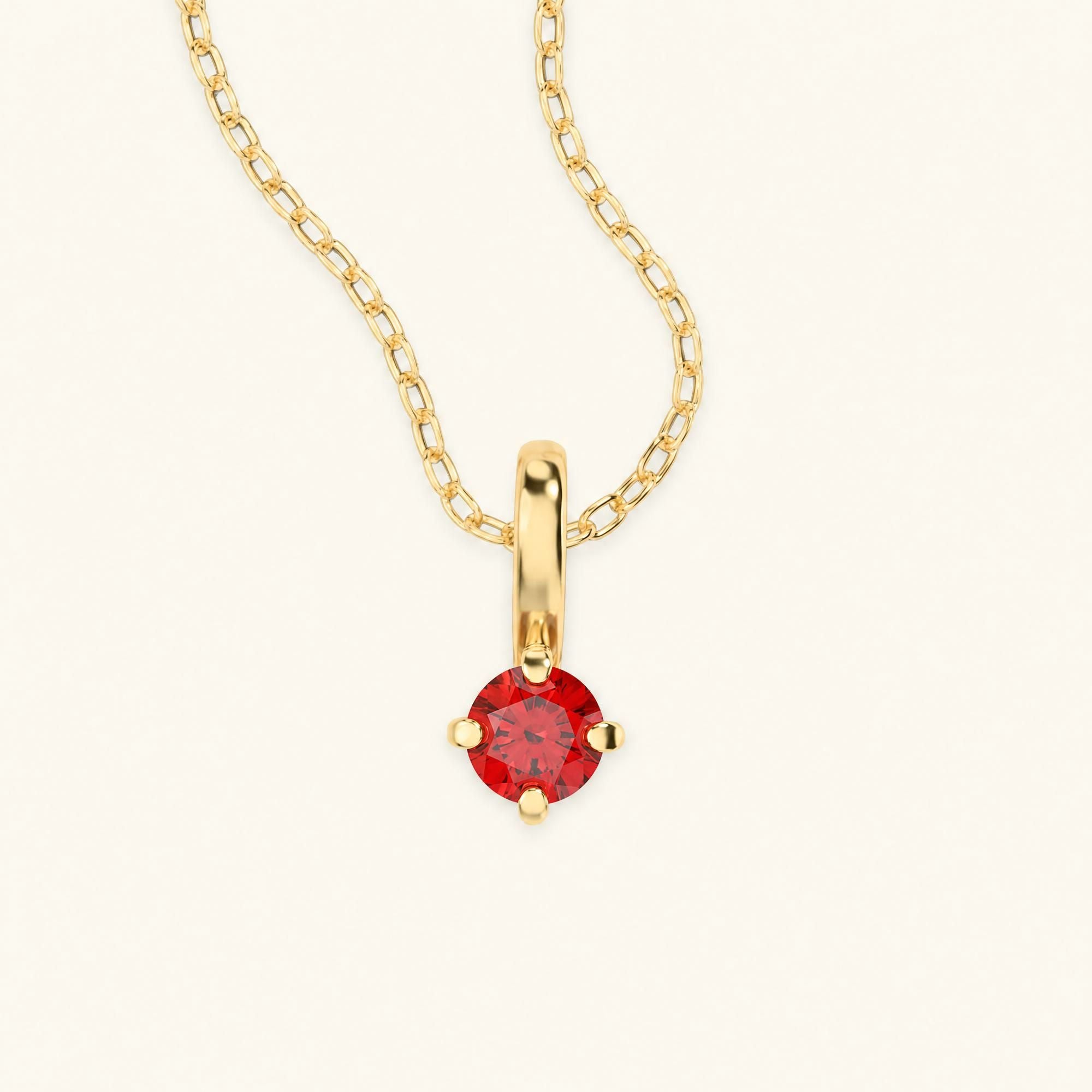 collier rubis en or jaune 18cts