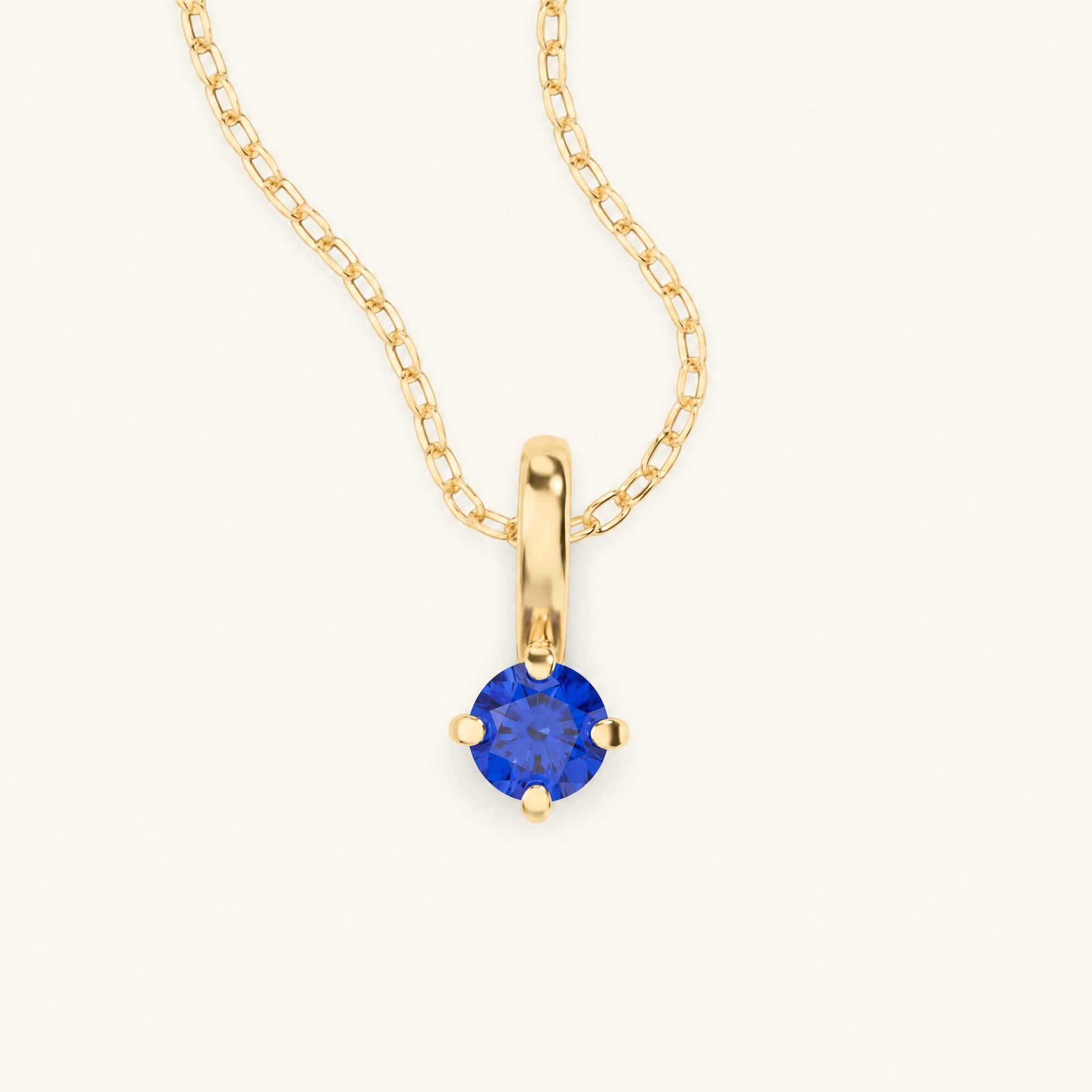 collier saphir en or jaune 18cts