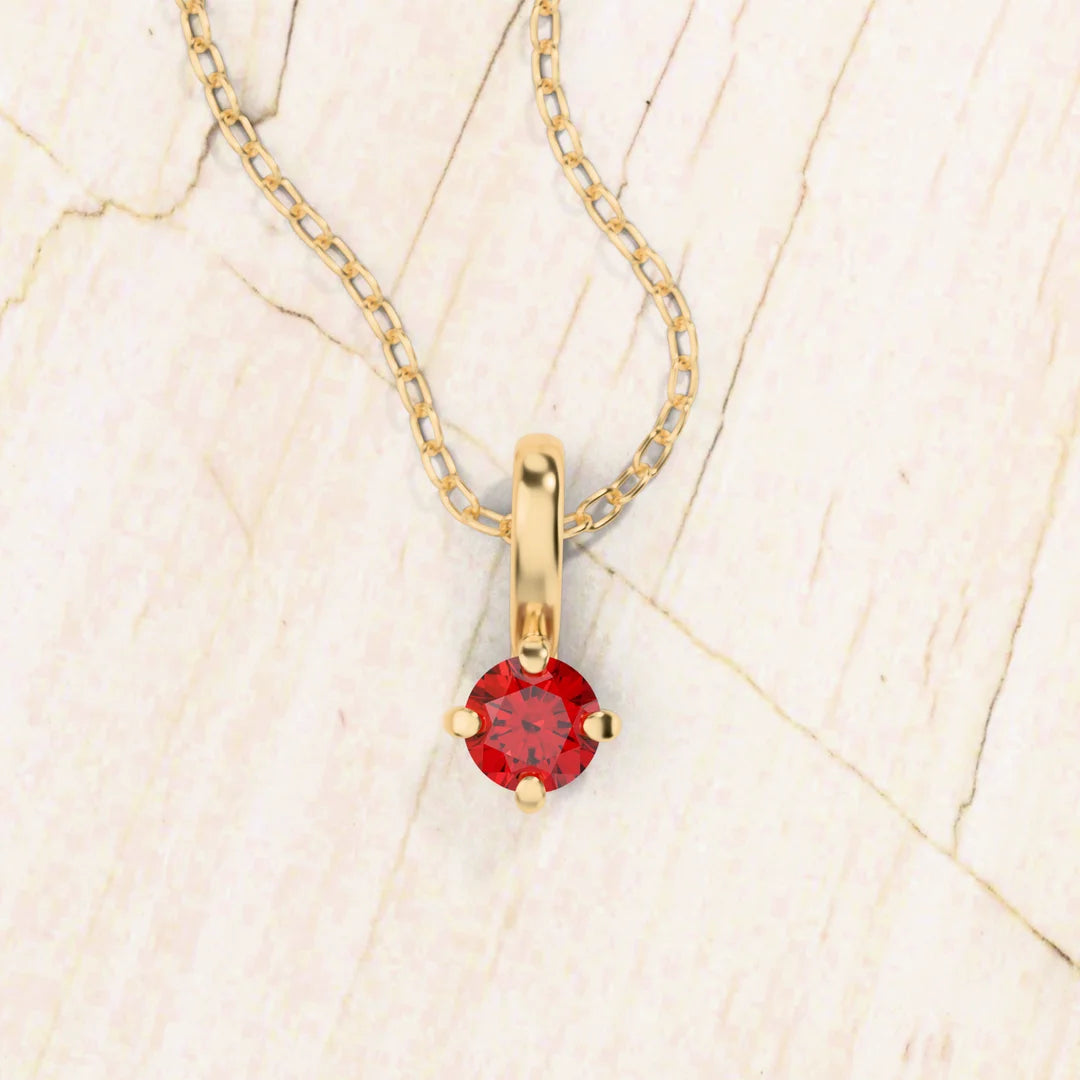 collier rubis en or jaune 18cts