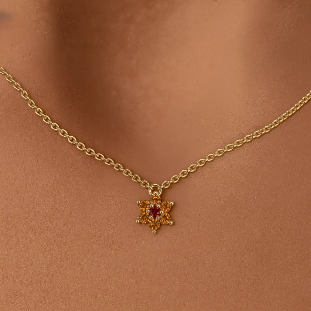 Collier Surya Saphir Sunset