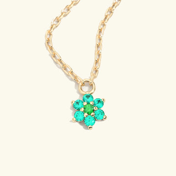 collier surya emeraude or jaune