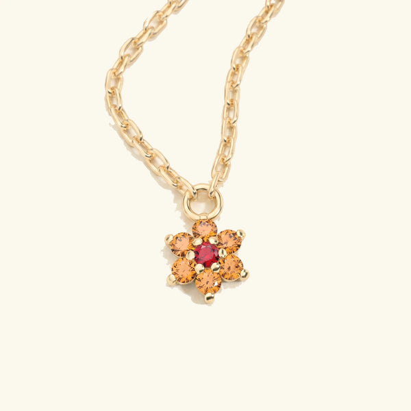 collier saphir orange or jaune surya