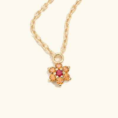 collier saphir orange or jaune surya