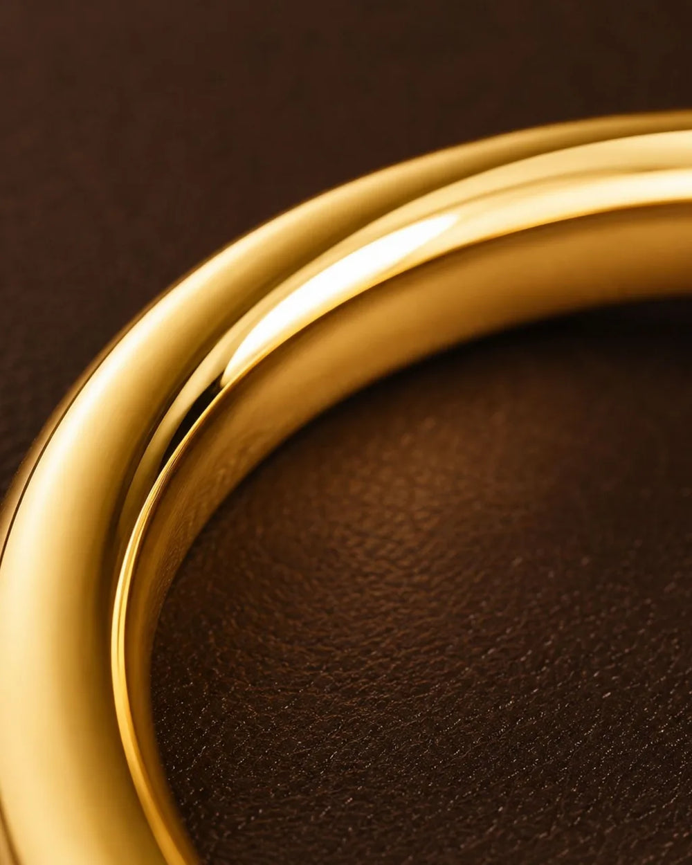 Surface polie d'or jaune 18 carats brillant, alliance Shunya par Mayuri