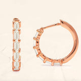 yatra diamond creoles rose gold