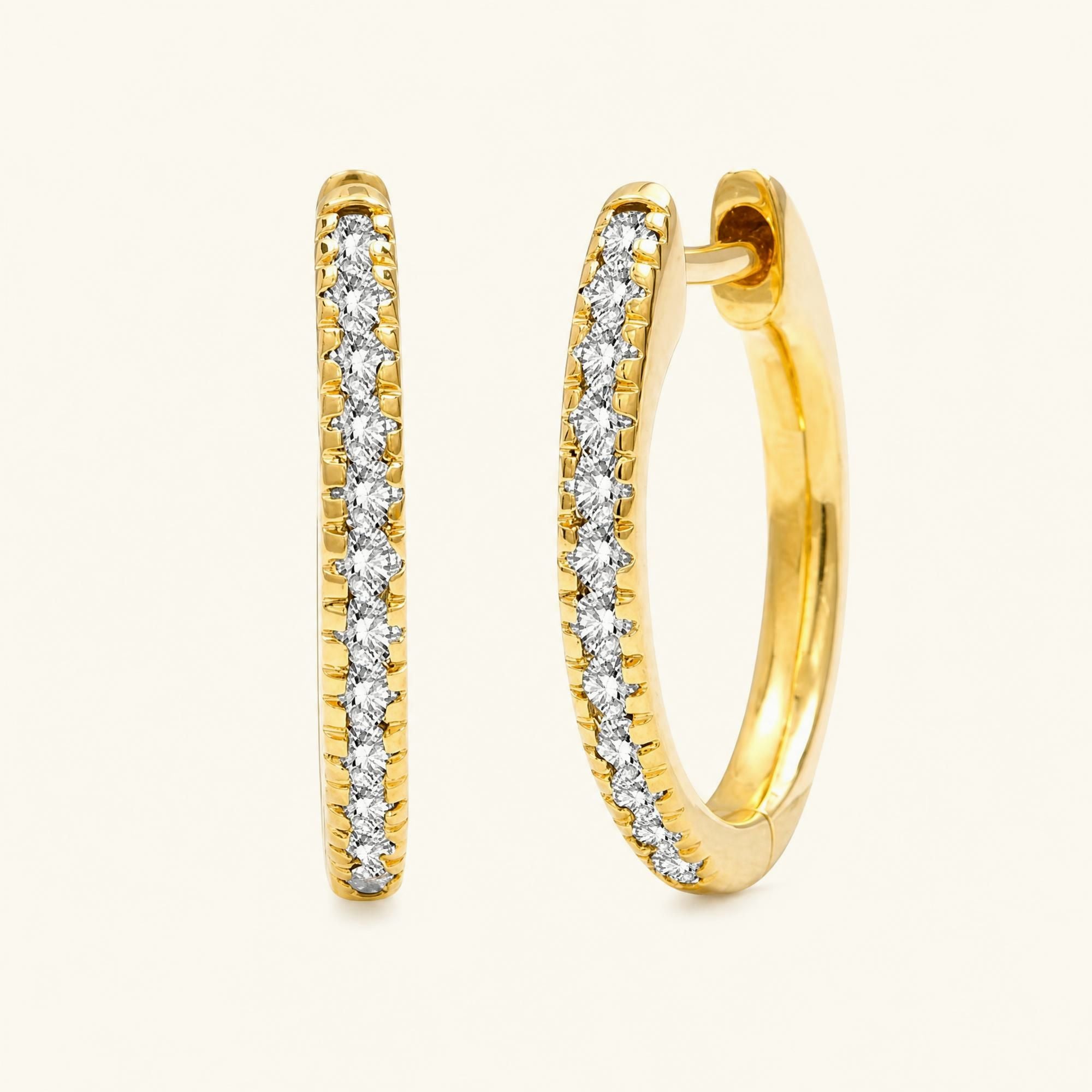 Créoles Ujala Diamant - or jaune
