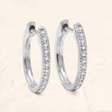 women's 18K White Gold diamond earrings

