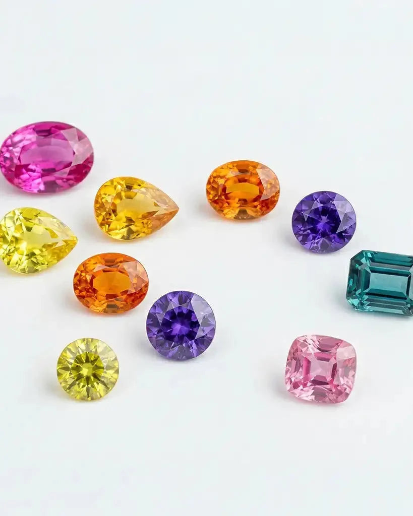 Saphirs de couleur: rose, jaune, orange, violet, blanc: le guide complet