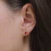 Boucles d'oreilles Shanti rubis