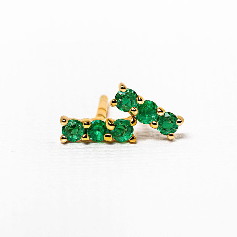 Emerald tina earrings