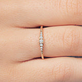 Sushma wedding ring paved with diamonds in rose gold