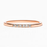 Nisha ring in rose gold and diamond