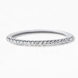 Fine eternity diamond ring - Shadi ring in 18K White Gold