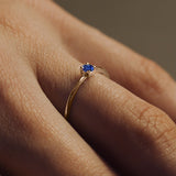 solitaire sapphire ring