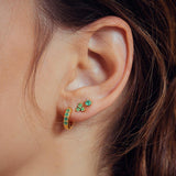 Matching emerald earrings