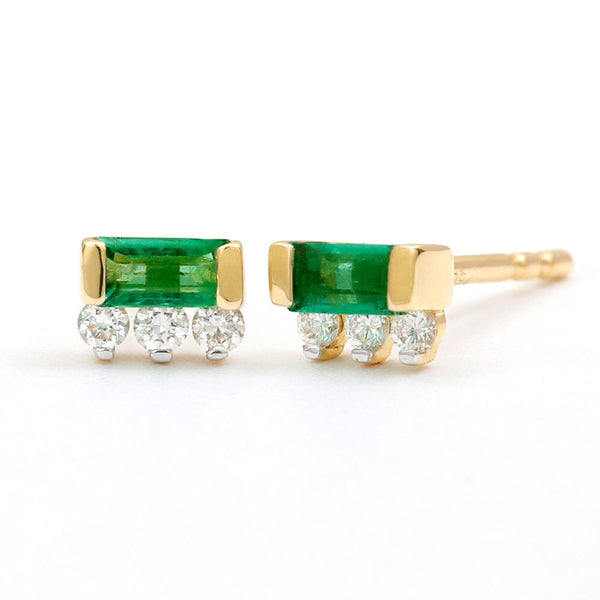 Boucles d'Oreilles Emeraude | Joaillerie Fine | Mayuri Paris