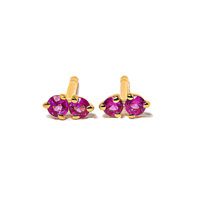 ruby gold vermeil Prema earrings