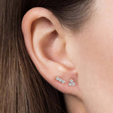 Matching white sapphire earrings