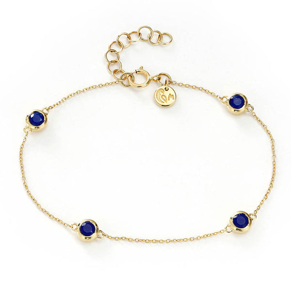 Dhanya Sapphire bracelet in 18K Yellow Gold