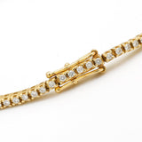 Tennis bracelet Ganga diamond with double safety latch