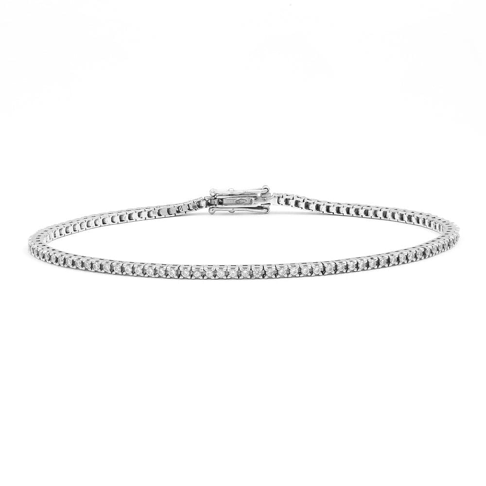 Tennis bracelet Ganga diamond in white gold
