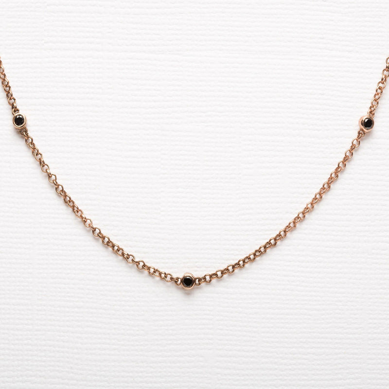 Asonya Black Diamond choker necklace