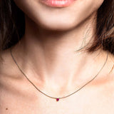 Ruby and diamond devi necklace