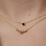 black diamond necklace set
