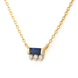 Sapphire and diamonds Prana necklace