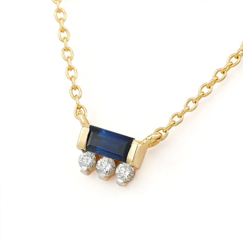 Prana sapphire and diamonds necklace